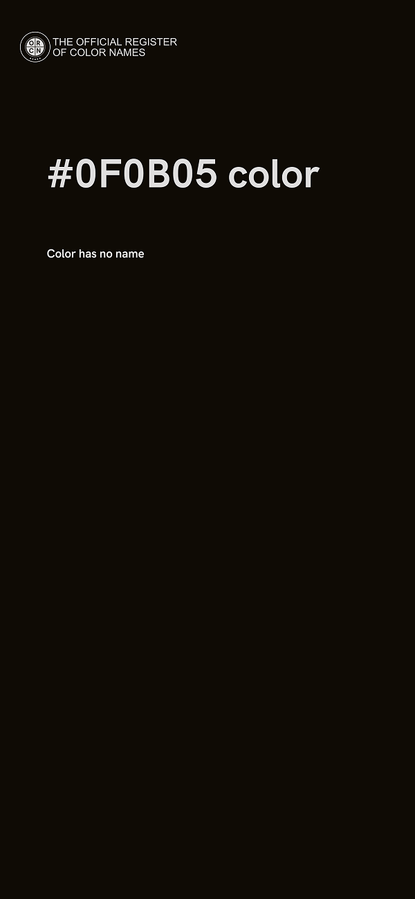 #0F0B05 color image