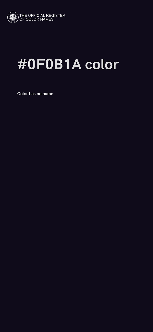 #0F0B1A color image