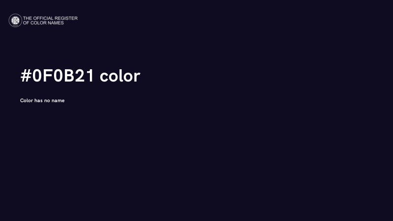 #0F0B21 color image