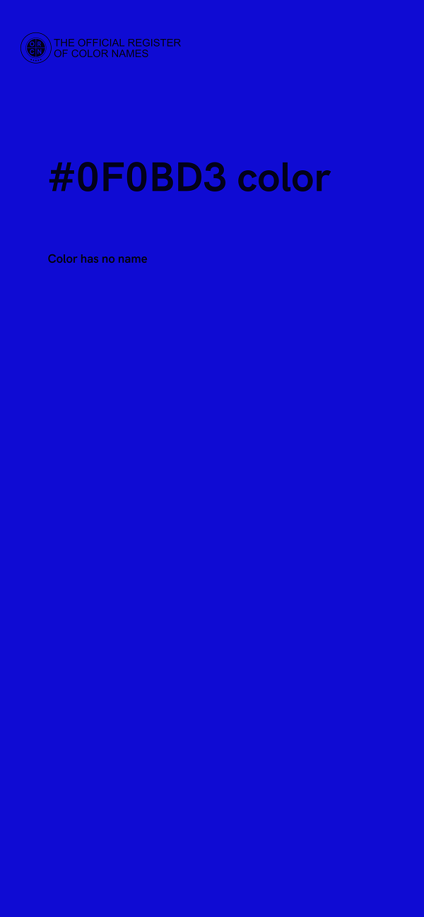 #0F0BD3 color image