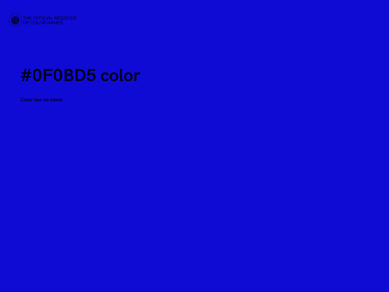 #0F0BD5 color image