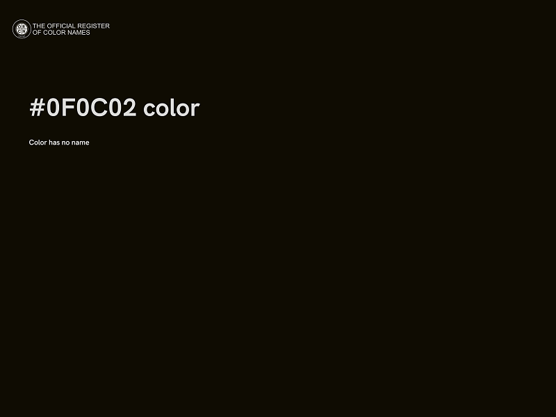 #0F0C02 color image