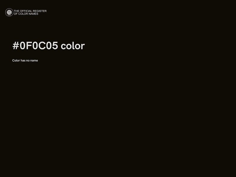 #0F0C05 color image