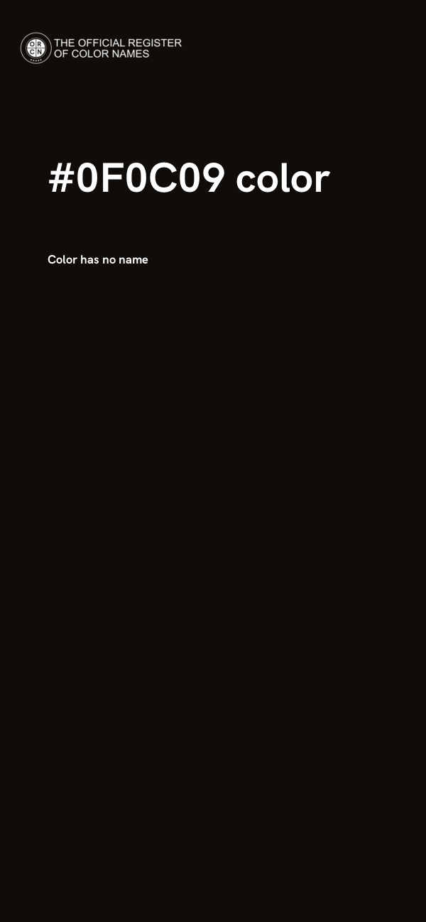 #0F0C09 color image