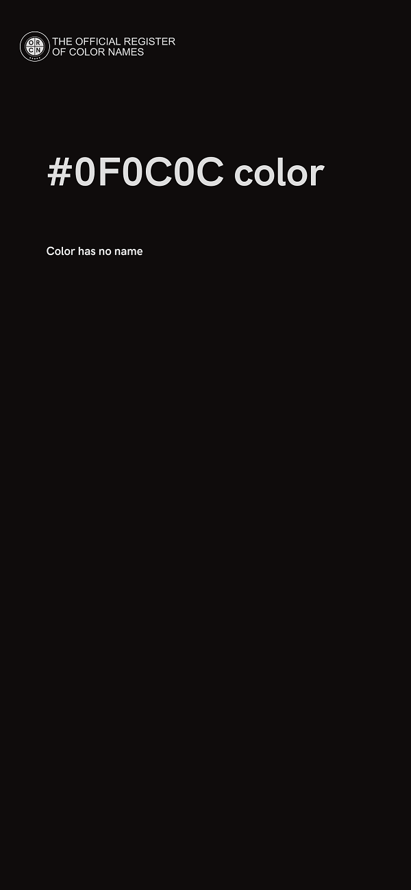 #0F0C0C color image