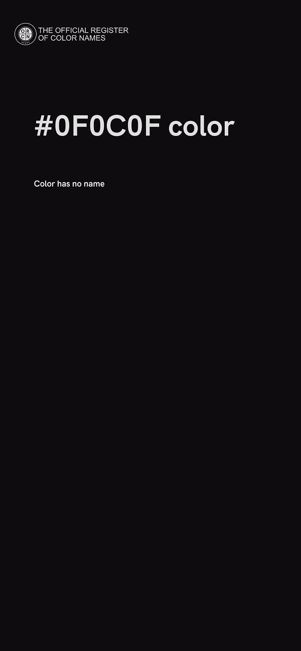 #0F0C0F color image