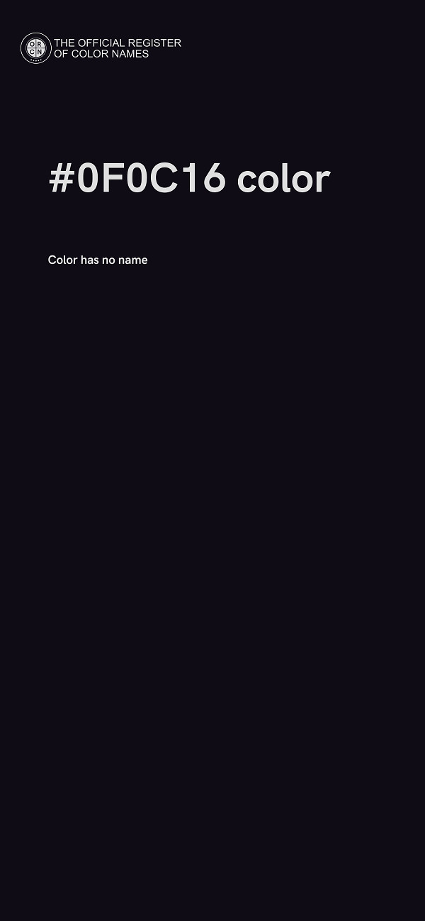 #0F0C16 color image