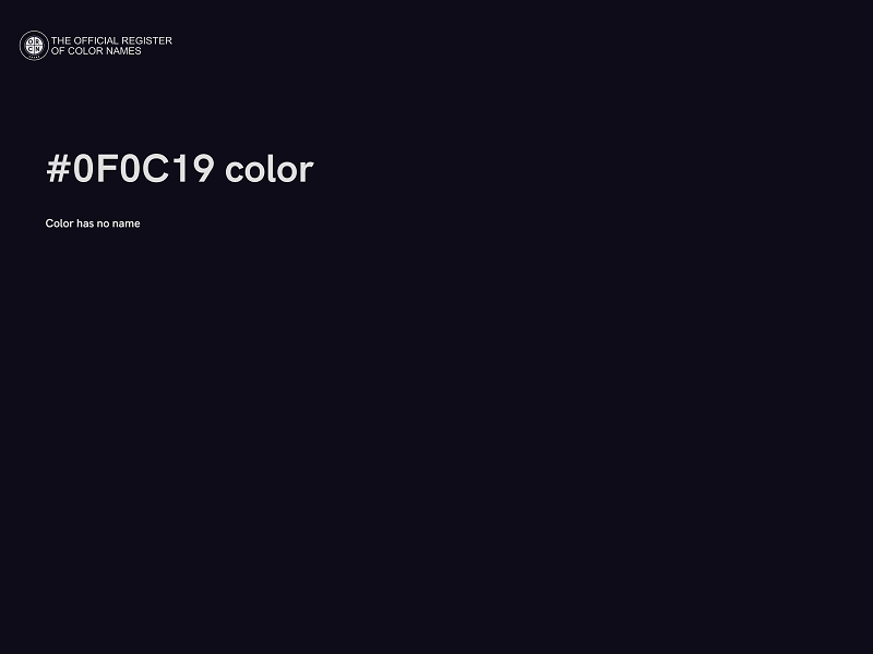 #0F0C19 color image