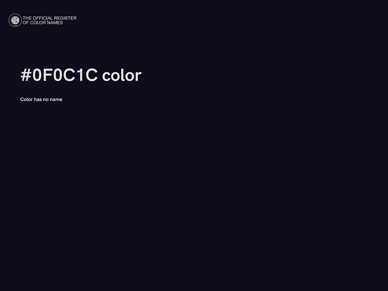 #0F0C1C color image