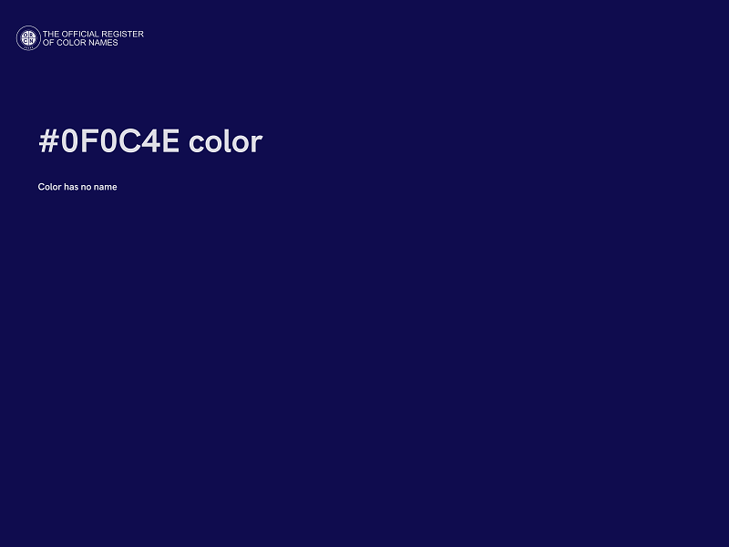 #0F0C4E color image