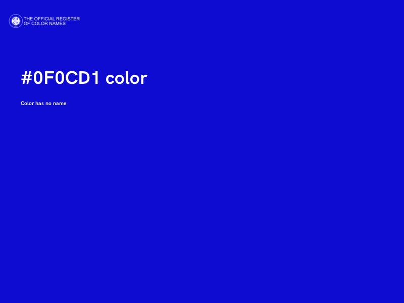 #0F0CD1 color image