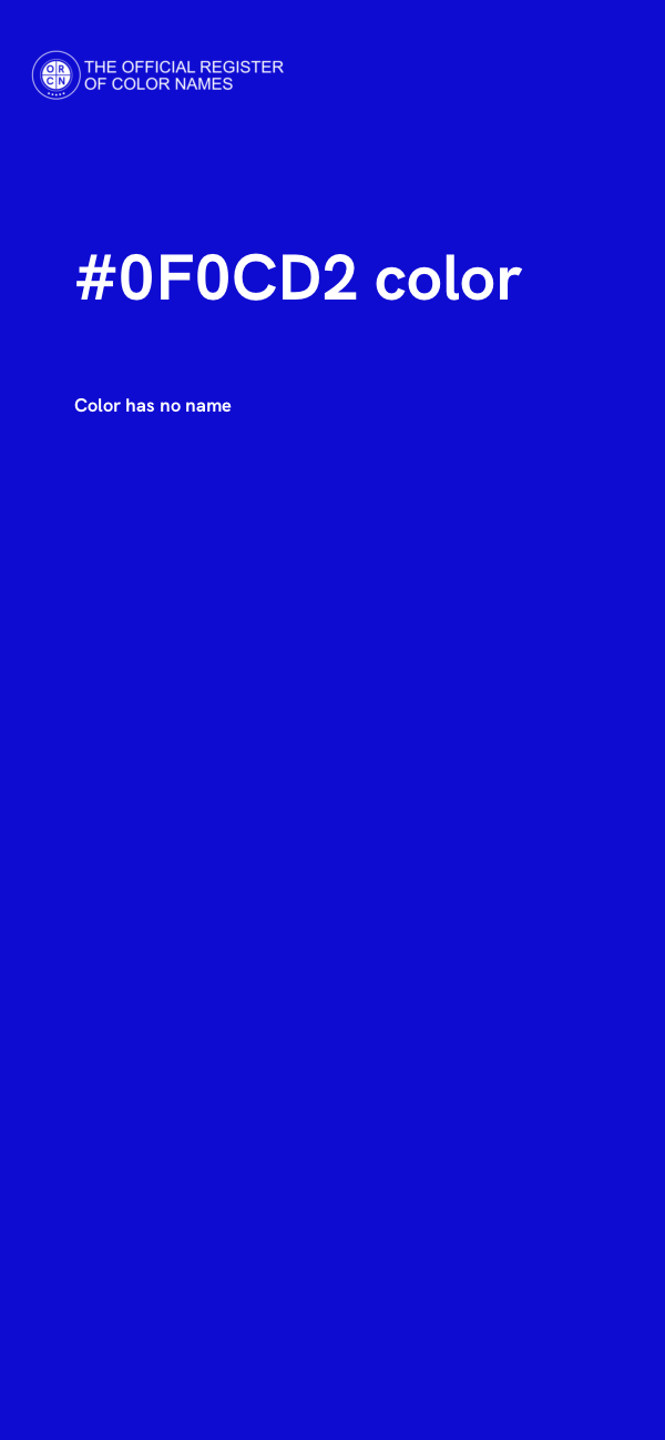#0F0CD2 color image