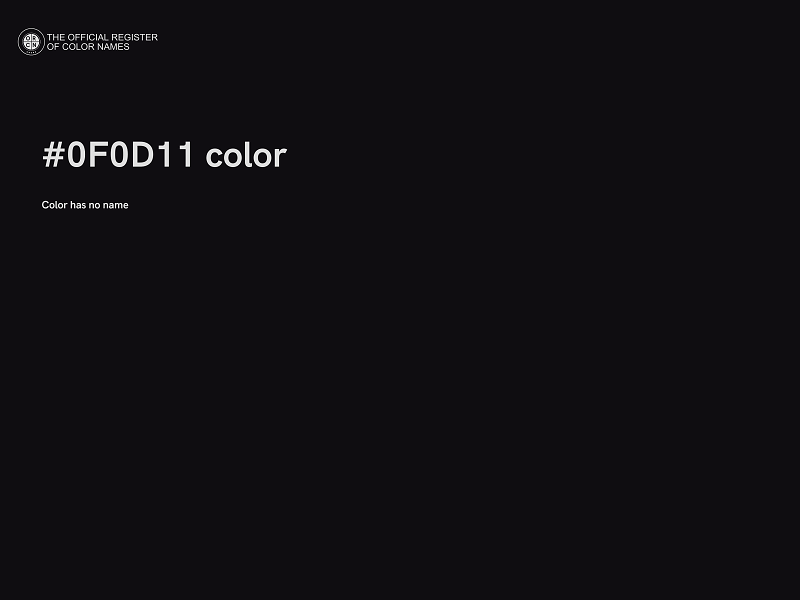 #0F0D11 color image