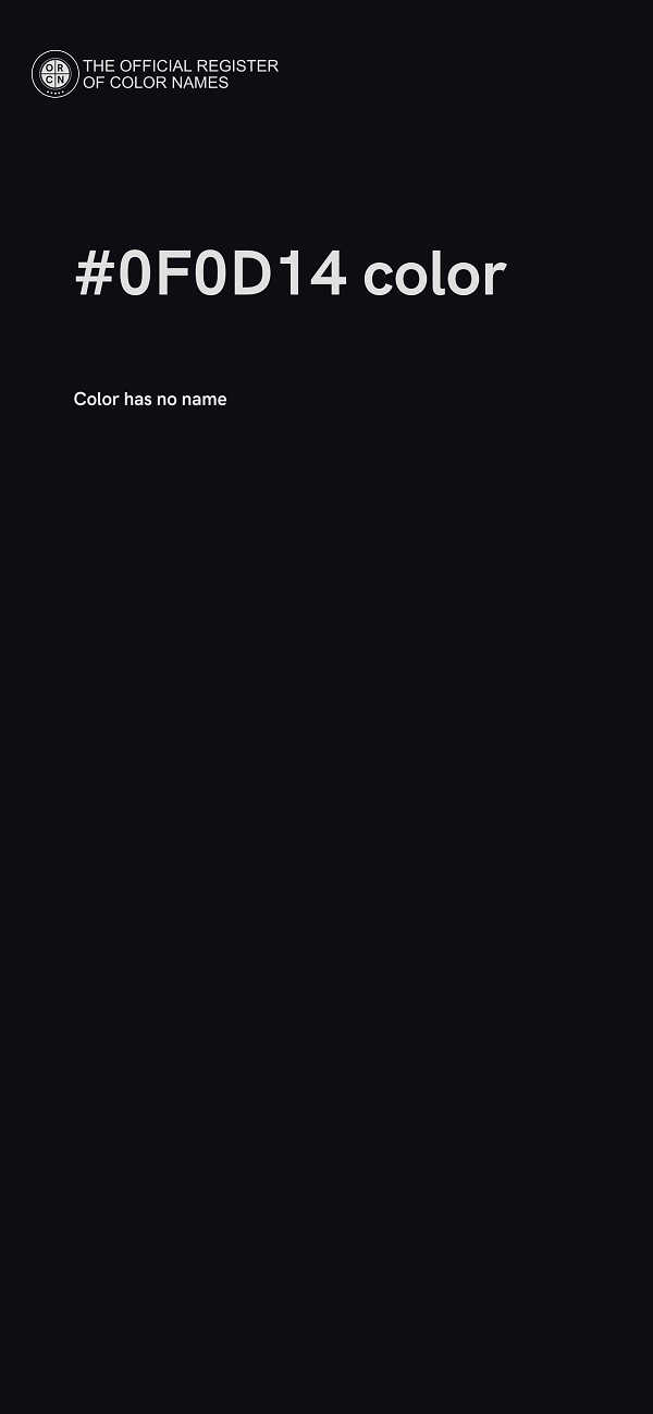 #0F0D14 color image