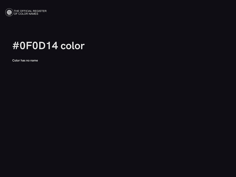 #0F0D14 color image