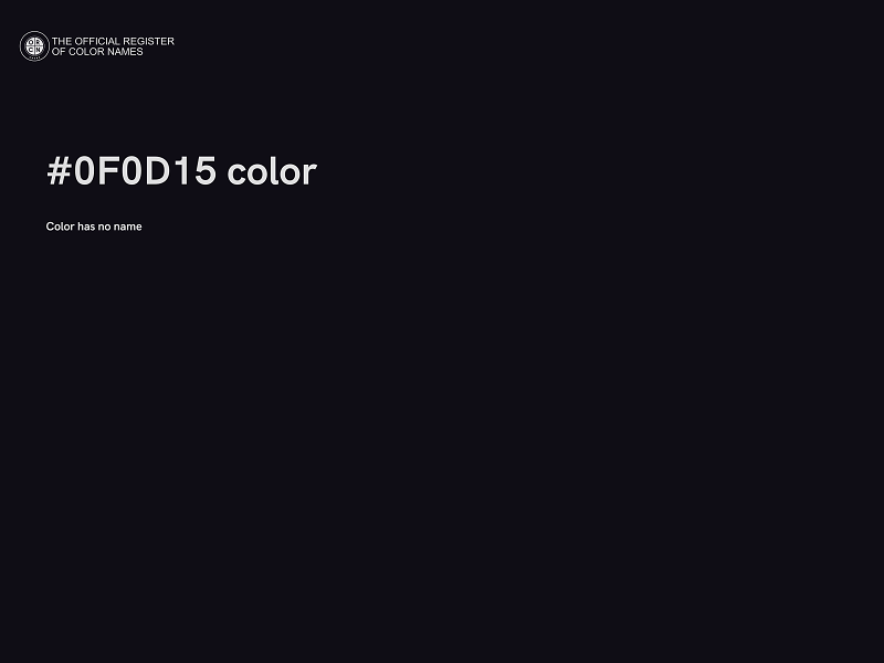 #0F0D15 color image