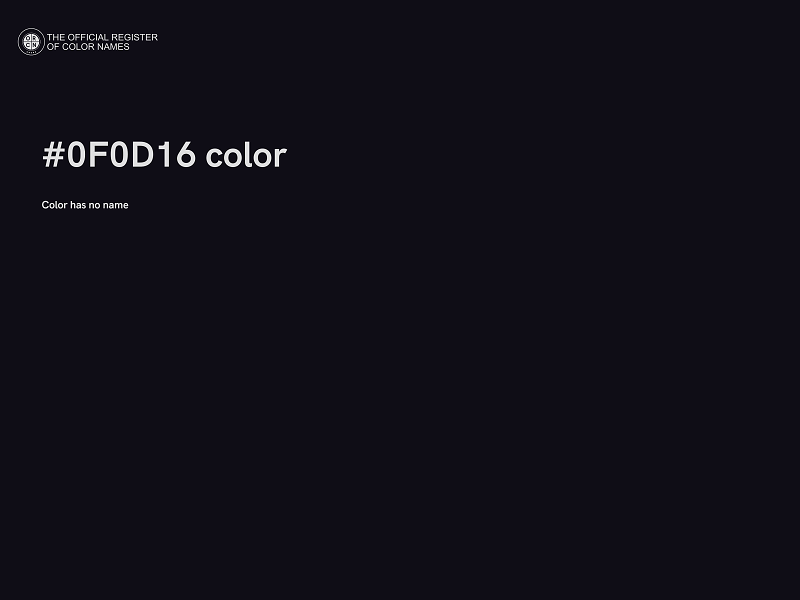 #0F0D16 color image