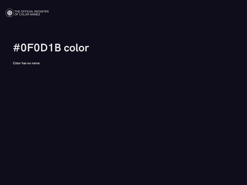 #0F0D1B color image