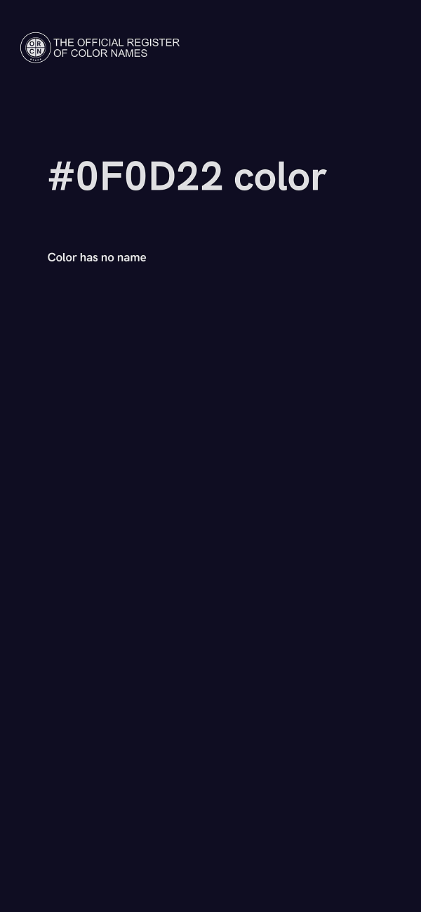 #0F0D22 color image