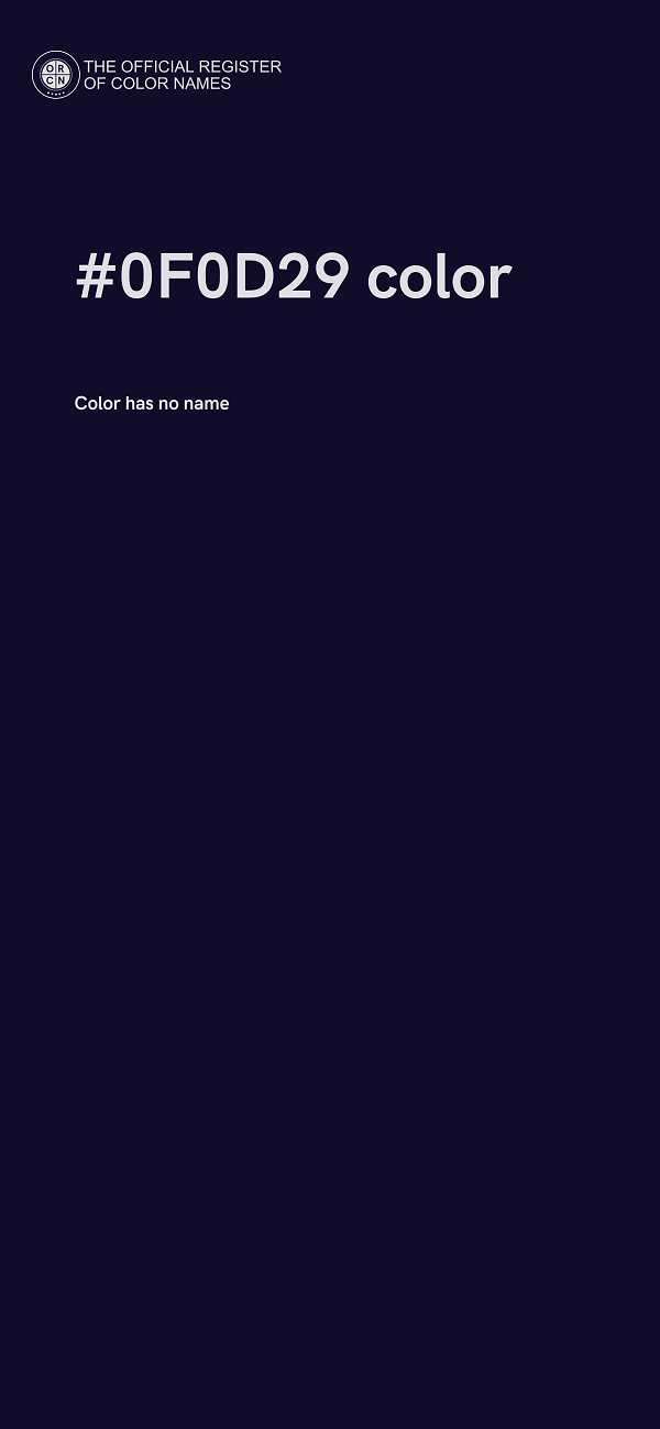 #0F0D29 color image
