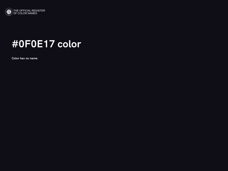 #0F0E17 color image