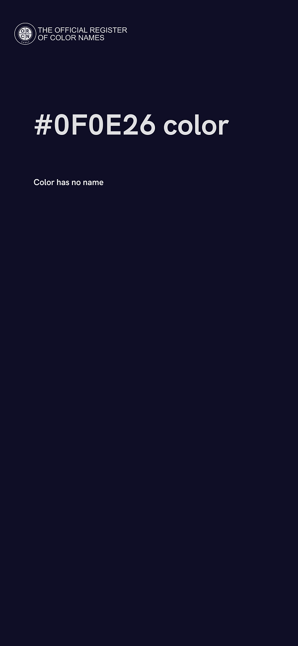 #0F0E26 color image