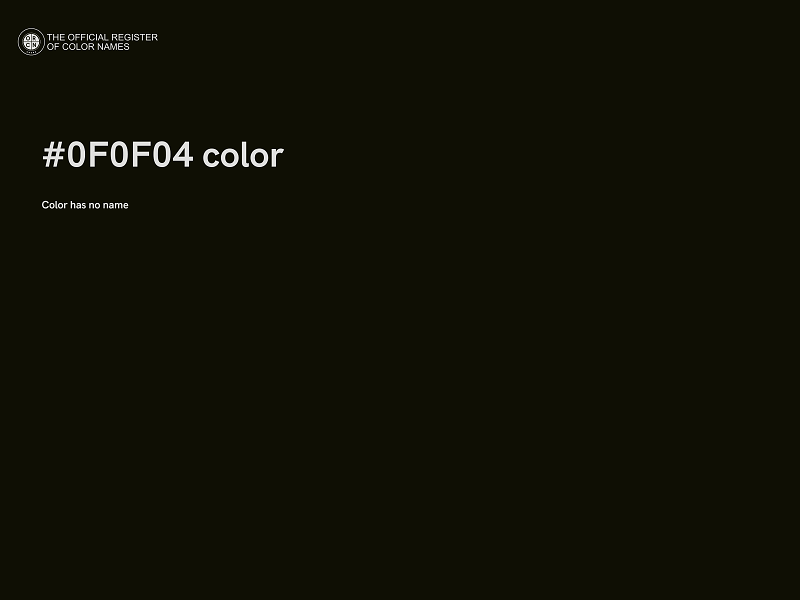 #0F0F04 color image