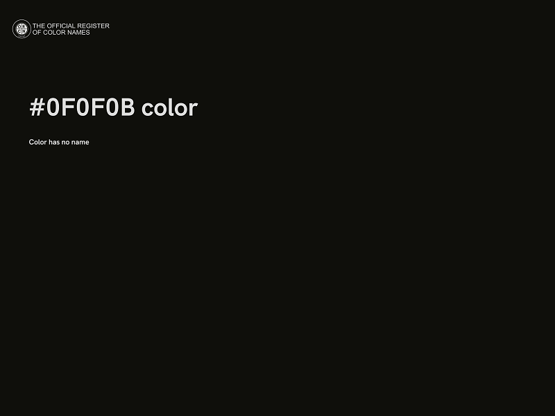 #0F0F0B color image