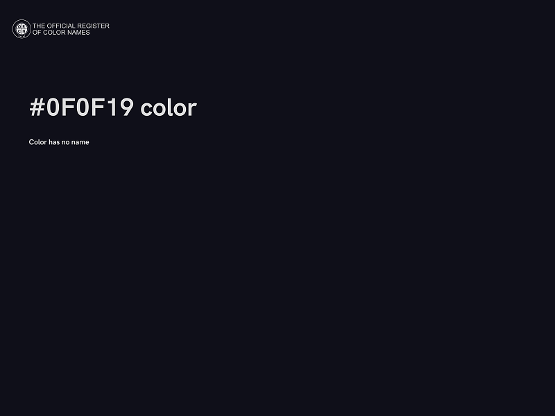 #0F0F19 color image