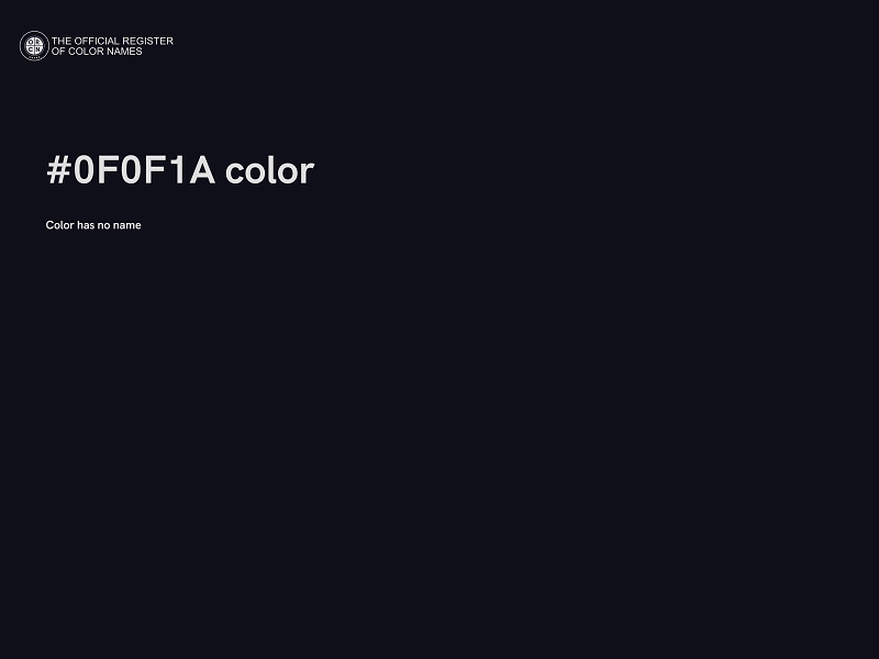 #0F0F1A color image