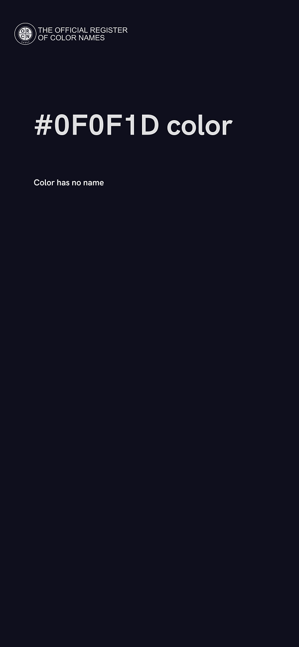 #0F0F1D color image