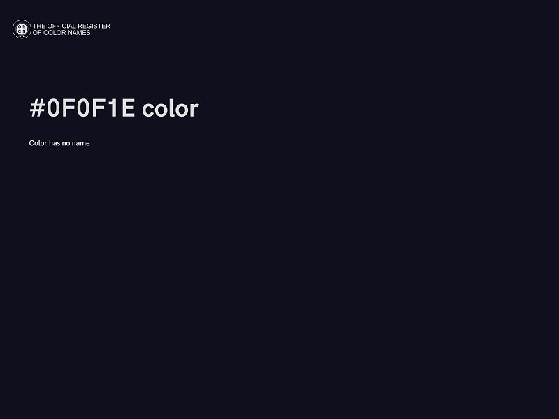 #0F0F1E color image