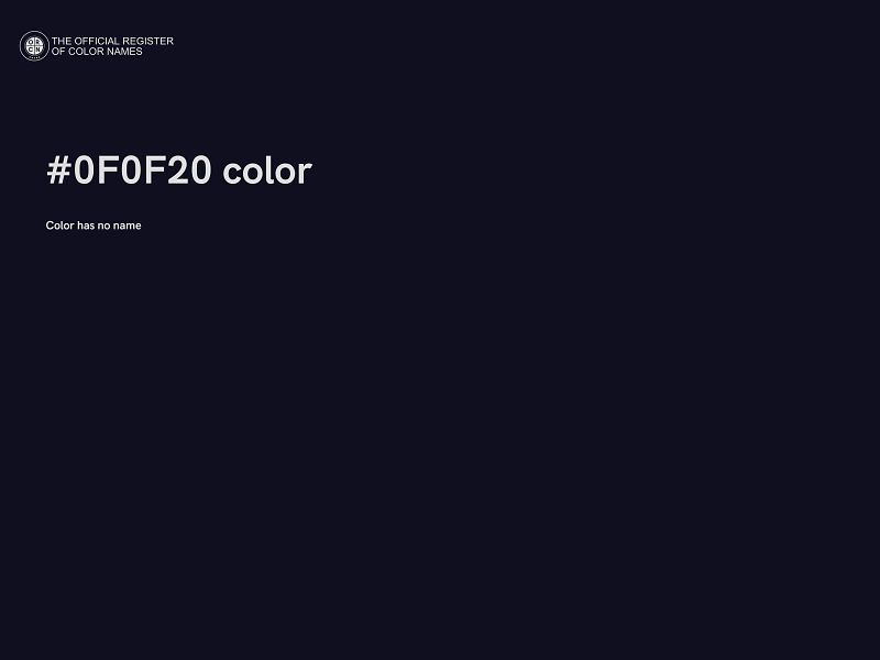 #0F0F20 color image