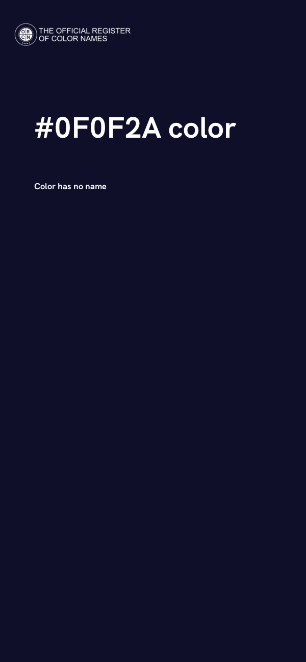 #0F0F2A color image