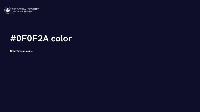 #0F0F2A color image