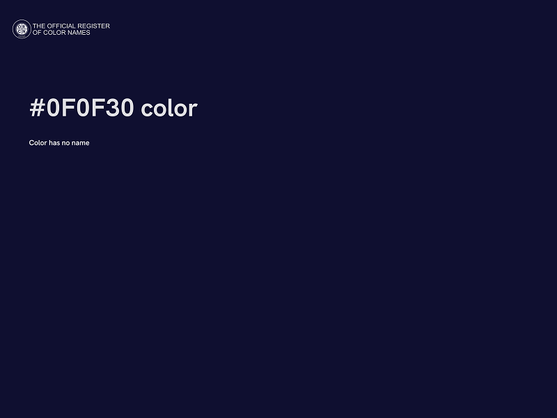 #0F0F30 color image