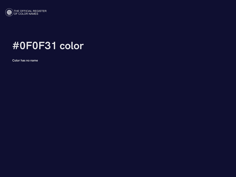 #0F0F31 color image