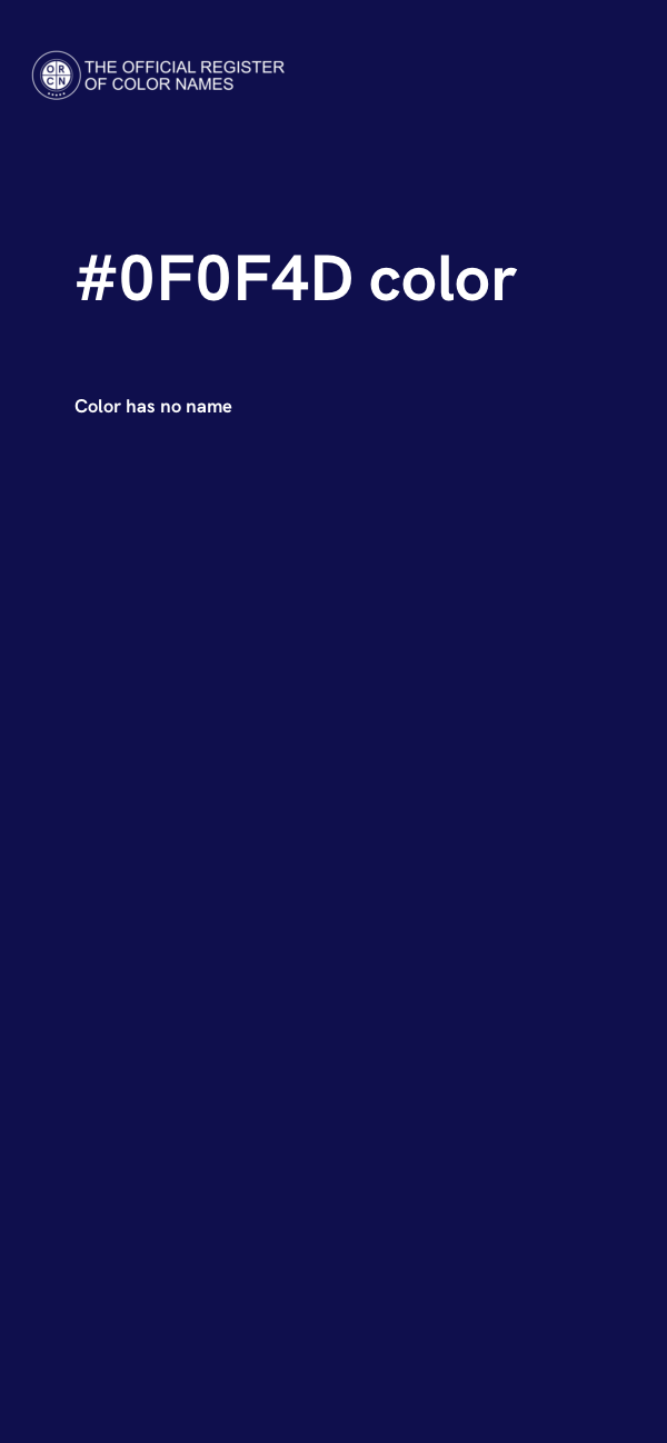 #0F0F4D color image