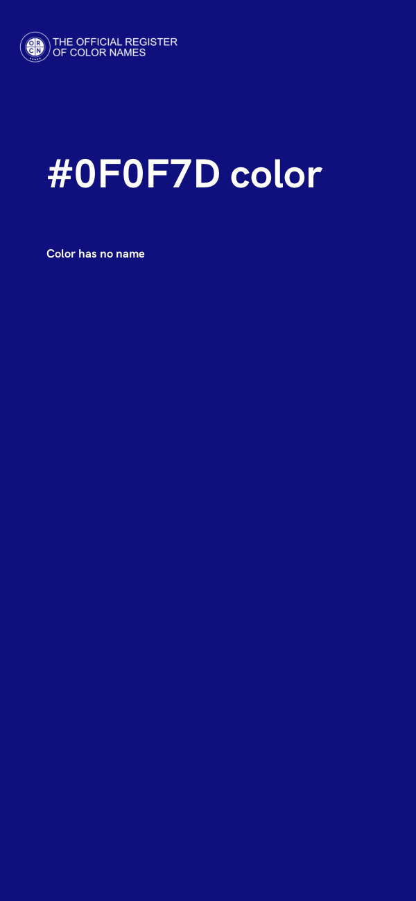 #0F0F7D color image