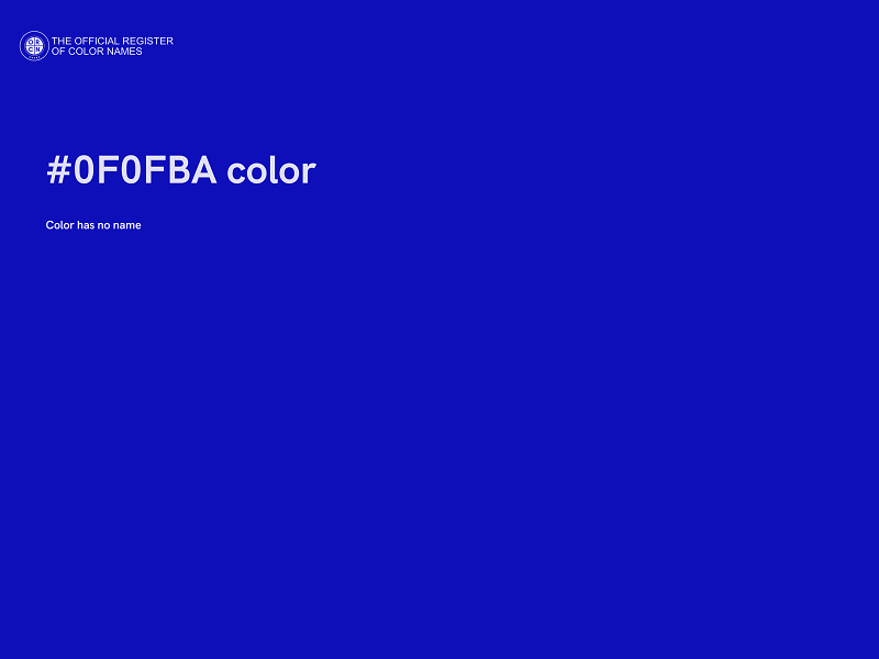 #0F0FBA color image