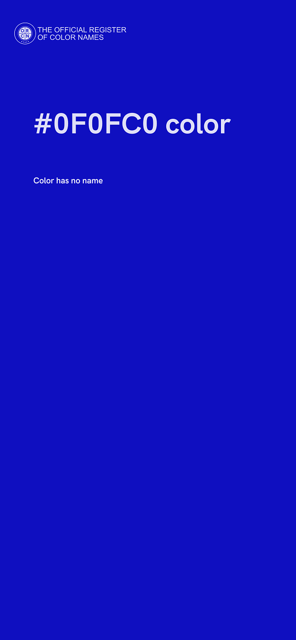 #0F0FC0 color image