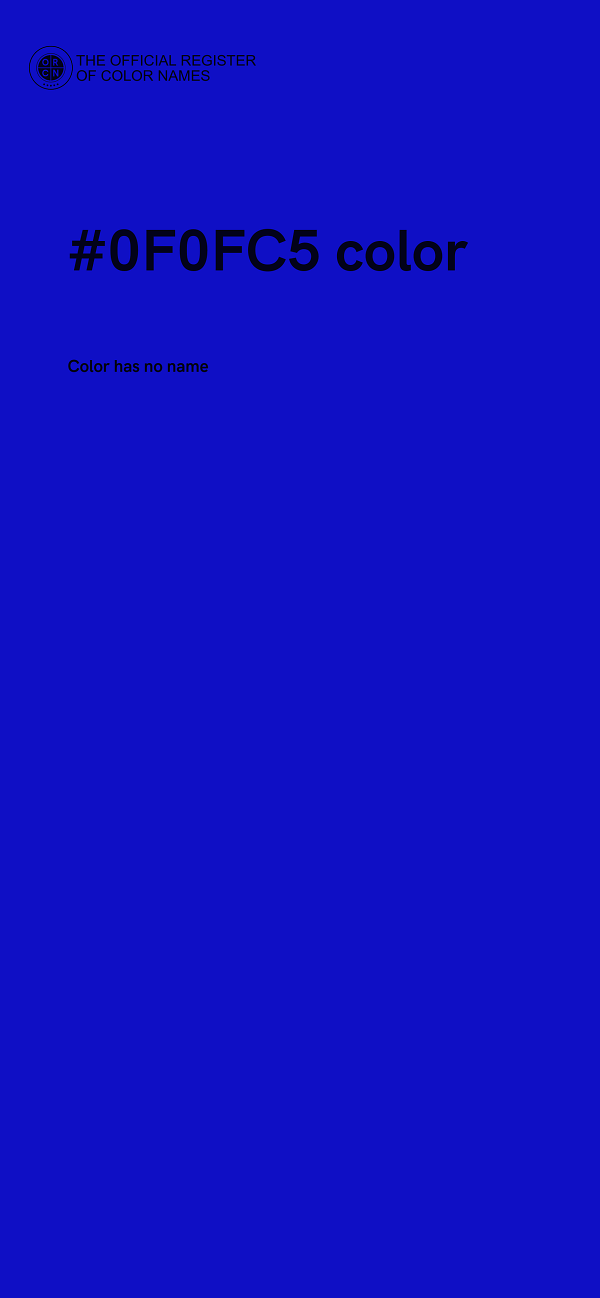#0F0FC5 color image