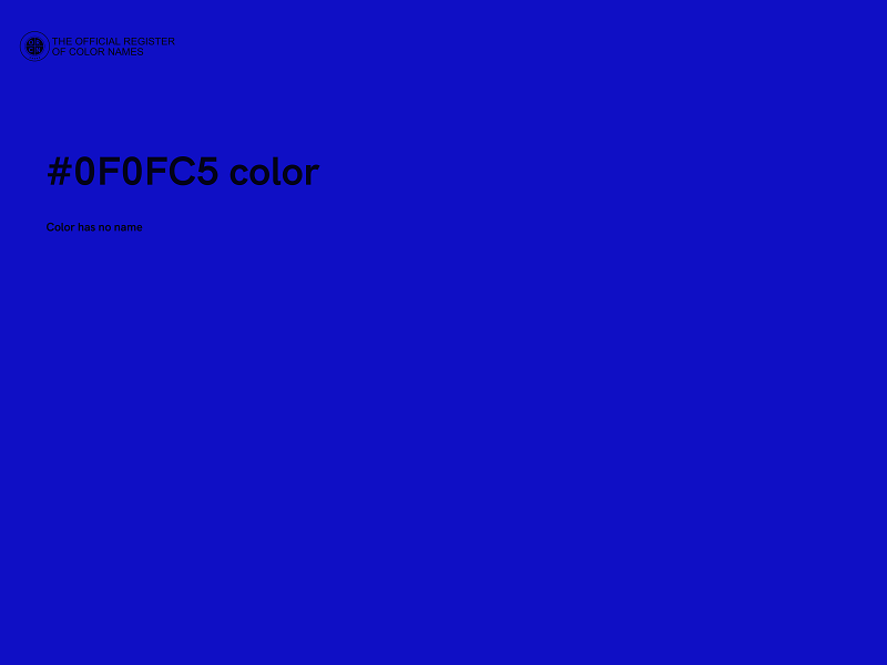 #0F0FC5 color image