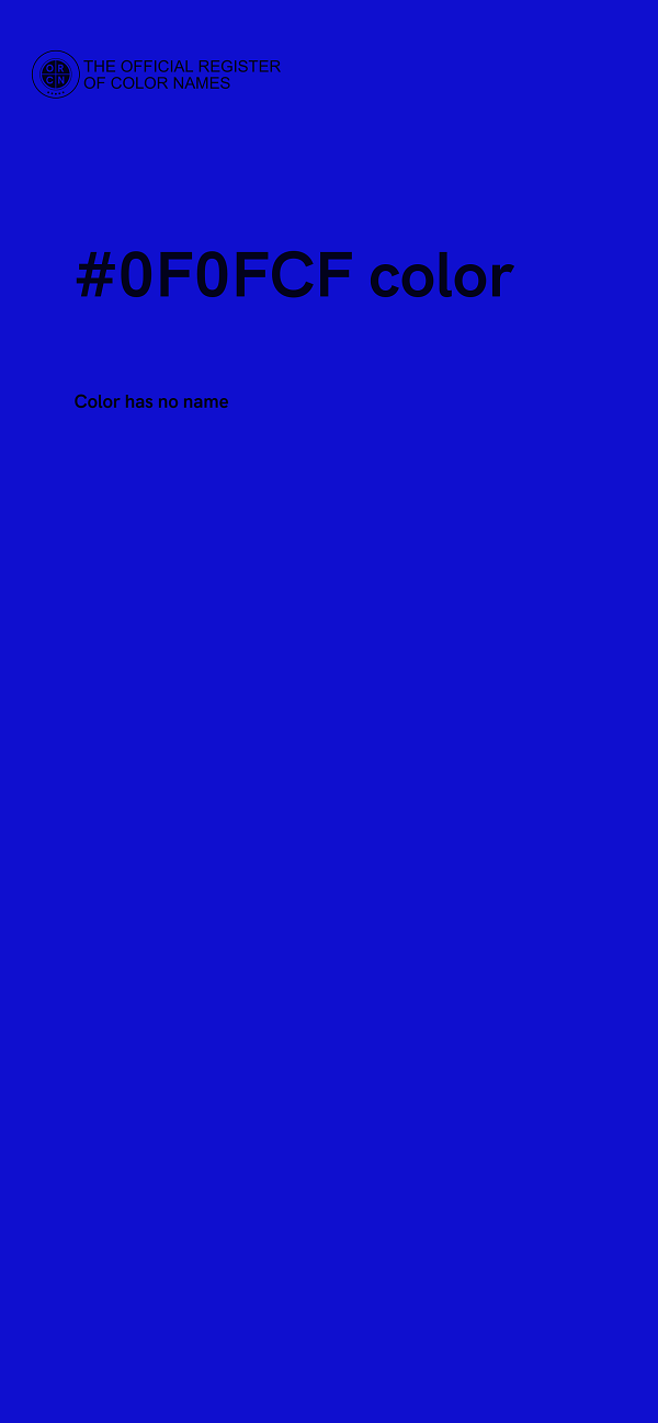 #0F0FCF color image