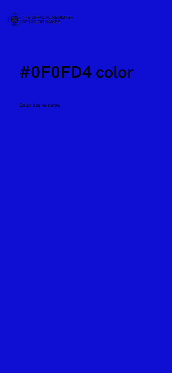 #0F0FD4 color image