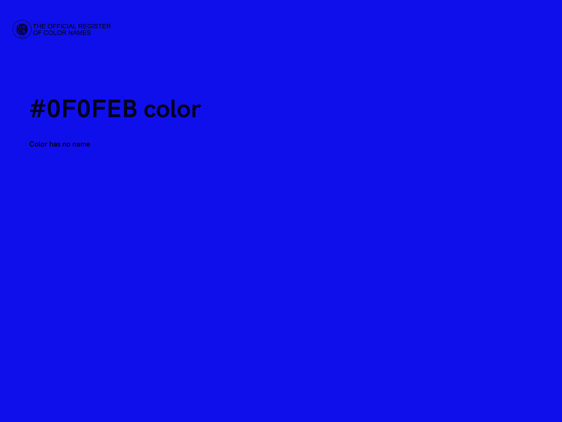 #0F0FEB color image