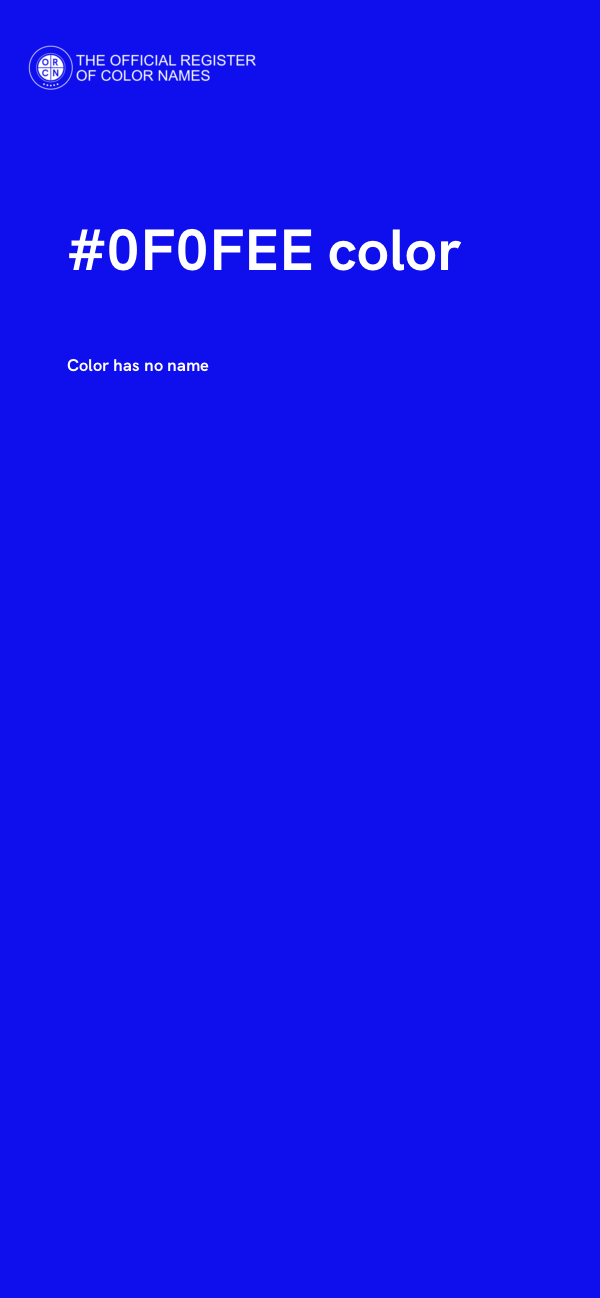 #0F0FEE color image
