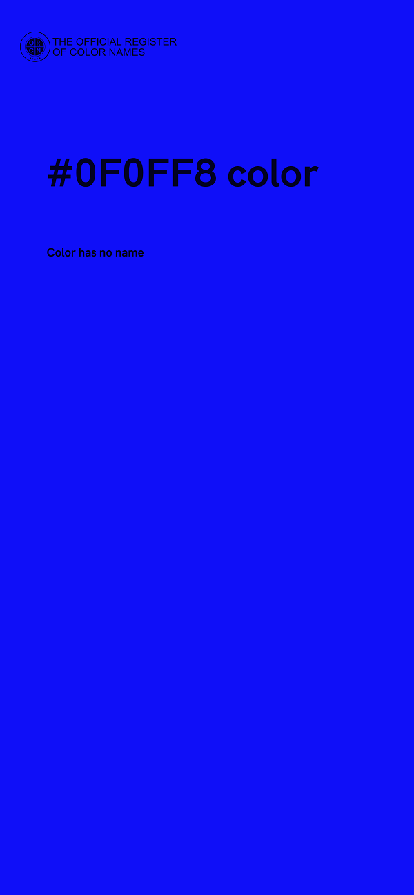 #0F0FF8 color image