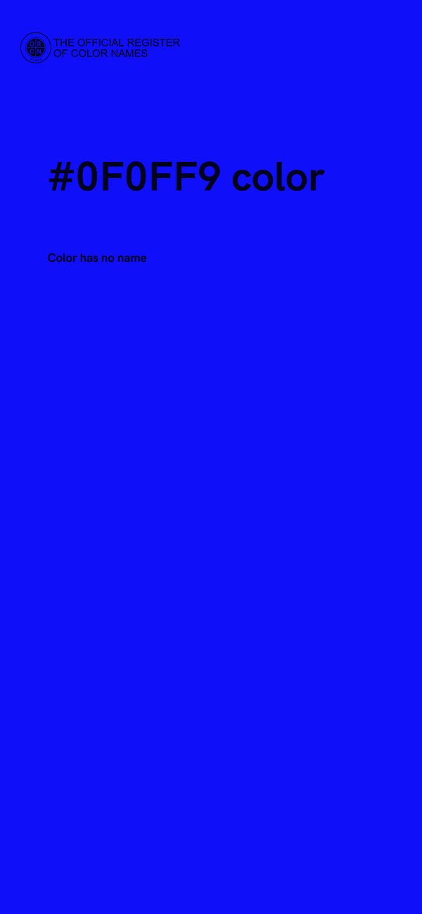 #0F0FF9 color image