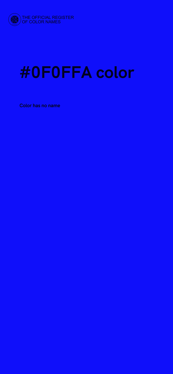 #0F0FFA color image